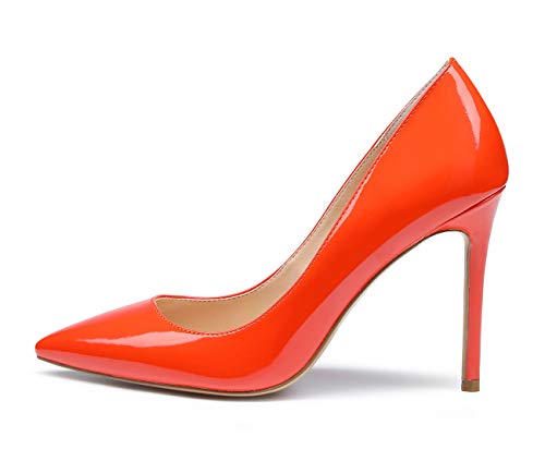Image of Castamere Womens High Heels Pointed-Toe Slip-on Stilettos Pumps 4Inch Heel Shoes