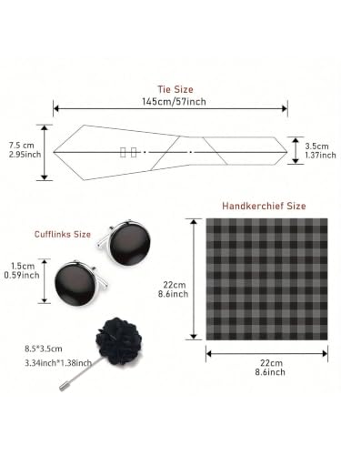 Image of joy alice 70 Colors Ties Set Men Mixed Color Necktie Handkerchief Cufflinks Brooch 3.15 Formal
