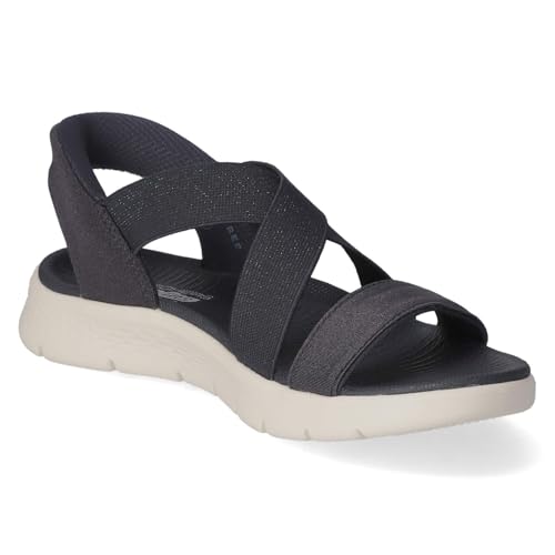 Image of Skechers Women's Go Walk Flex Sandal - Glimmer Up Hands Free Slip-ins