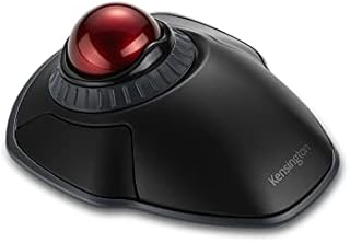 Kensington Expert Mouse - Wired Ergonomic TrackBall Mouse for PC, Mac and Windows with Scroll Ring, Ambidextrous Design and Optical Tracking - Grey (64325)
