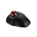 Produktbild Kensington Orbit kabelloser Trackball mit Scrollring, professionelle Maus mit Bluetooth, (2,4 GHz kabellos), optisches Tracking & AES-Verschlüsselung, Links- oder Rechtshänder, Schwarz/Rot, K70992WW