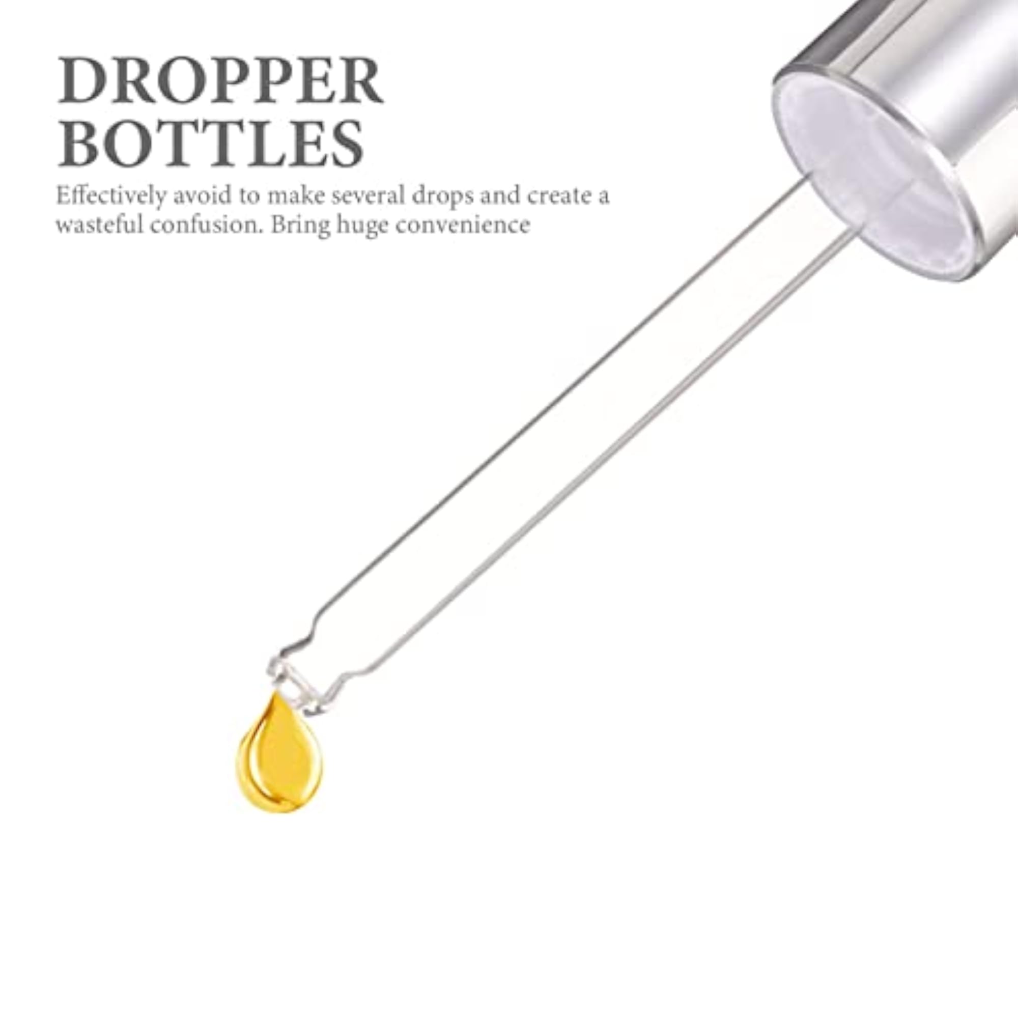 4pcs Glass Dropper Bottles