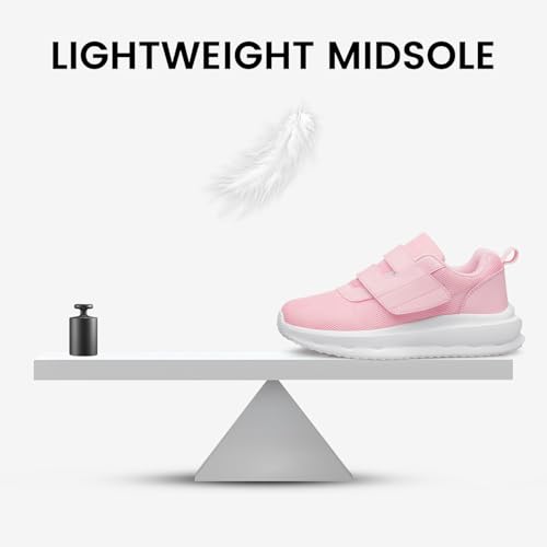 Toddler Shoes Girls Sneakers Kids Running Shoes Tennis Fitness Athletic Breathable Lightweight Child Pink Toddler Size 73