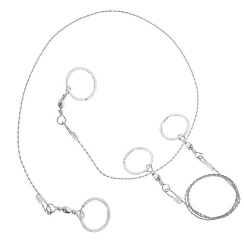 VICASKY 2Pcs Portable Rope Saw Emergency Survival Wire Saws for Outdoor Camping Durable Construction for Cutting and More Compact and Lightweight Design