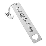 Funny Bookmark for Women Men Graduation Gifts for Book Lovers Cute Metal Bookmark for Friends Teachers Personalized Bookmarks with Heart Tassel Pendant Reader Bookworms Reading Present Book Club Gifts