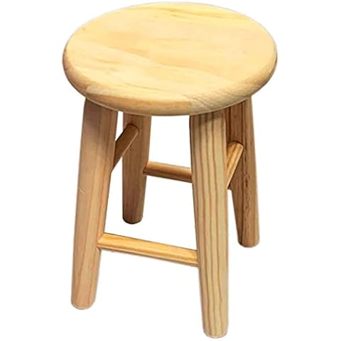 AC - Mini Taburete de Madera Redondo Cover
