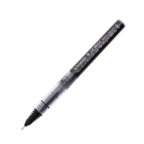 Image of MADHAVI STATIONRES Luxor Schneider Lx Max Needle Tip Refill - 0.5mm Tip - Waterproof Ink - (Pack of 10) (Black Ink)