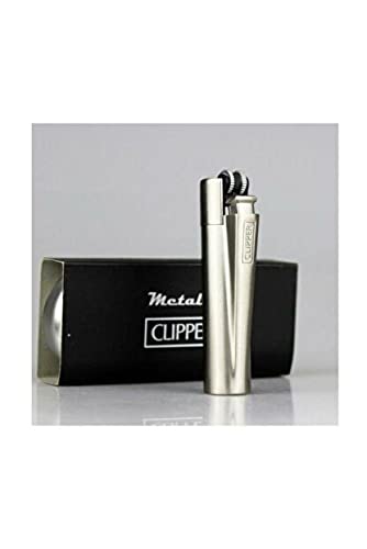 Metal Klasik Taşlı Çakmak Silver Gümüş Gri