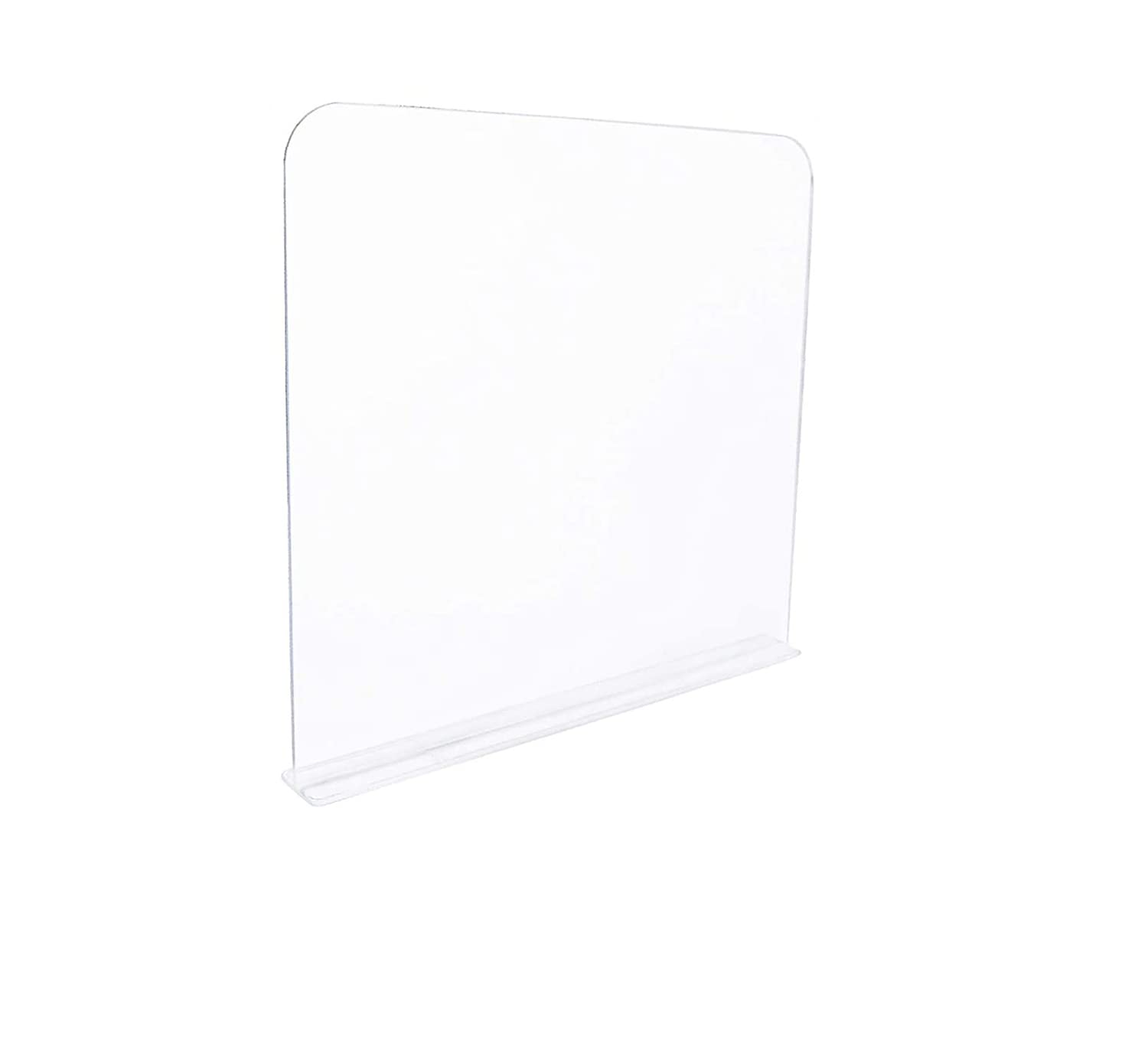 4 Pcs Clear Acrylic Shelf Dividers, Adjustable Closet Organizer Fit for Any Thickness of Shelves- 11.8''x11''