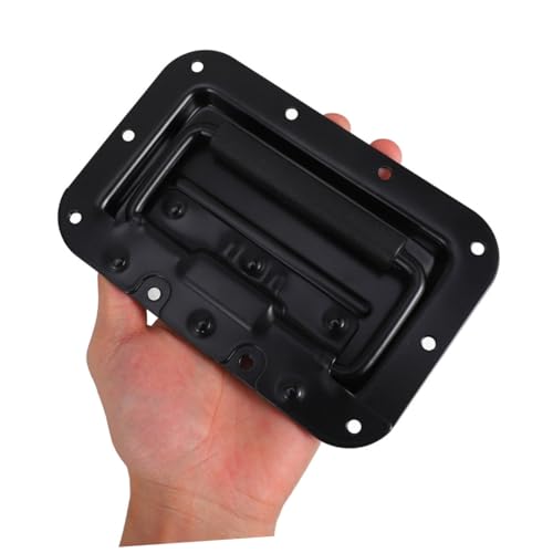 Manijas de resorte negras de hierro con diseño sofisticado para cajas de bricolaje 4