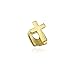 6PC 18K Plated Gold Grillz Mouth Teeth Top Tooth Single Grill Cap for Teeth Mouth Party Accessories Teeth Grills