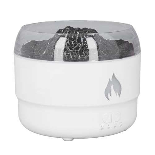 Difusor aromático eléctrico con luz LED colorida y efecto llama miniatura 5