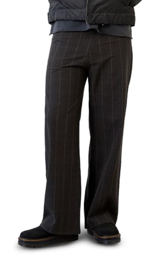 PacSun Men's Dark Plaid Extreme Baggy Pants