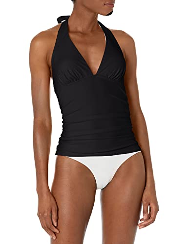 Tommy Hilfiger Damen Neckholder top Tankini-Oberteil, True Black, S