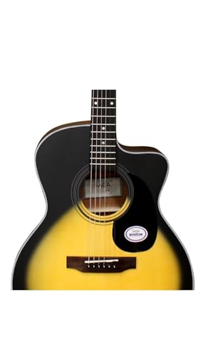 Image of Saga SF-600GC-SB Grand Concert Cutaway Acoustic Guitar (With Bag) (Sunburst)