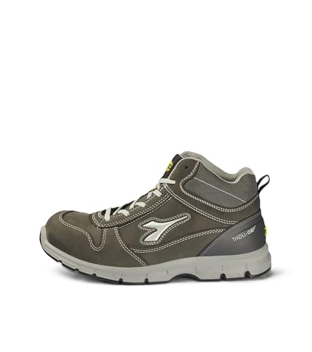 Utility Diadora Run Mid S3 Src Esd, Scarpe da Lavoro Bassa Unisex - Adulto, Grigio Castello, 42 EU