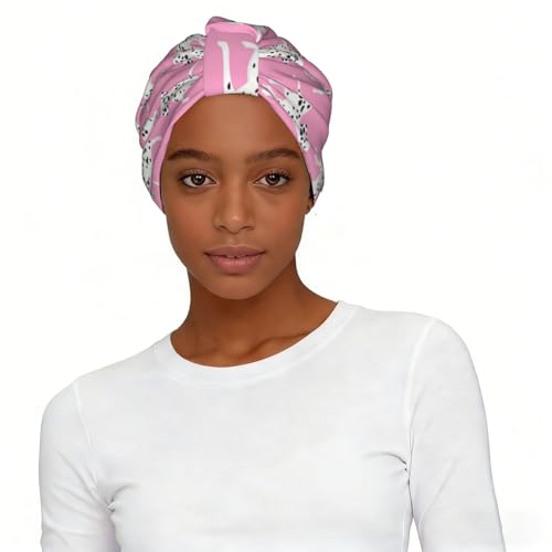 GRatka Lindo perro dálmata,Gorro de dormir suave para mujer, bandana, pañuelo elástico para la cabeza, gorro tipo beanie