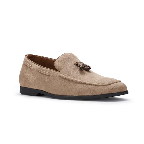 Image of Ferro Aldo Men's Premium Moc Toe Loafers | Casual & Dress Styles with Tassels & Horsebit Buckles
