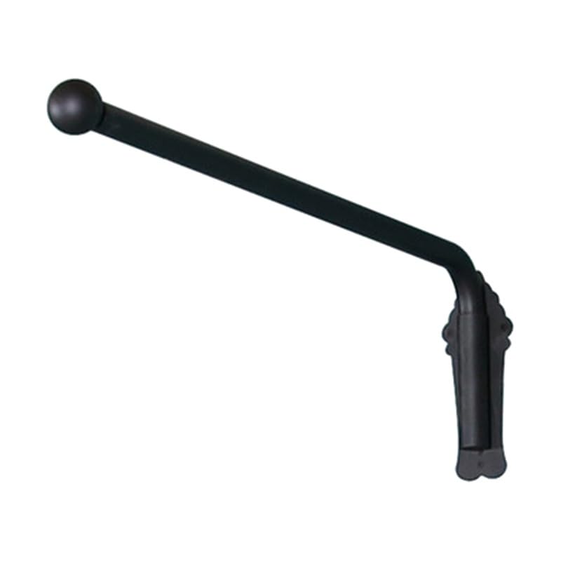 PFCDZDU Curtain Sample Display Rack, Wall-mounted Metal Fabric Sheets Organizer Rod, Large Capacity Scarf Shawl Stoarge Stand For Commercial Clothing Retail Store(Color:Black,Size:47.3IN-1 PCS)