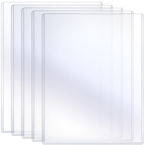 Sherr 5 Pcs Rigid Print Protectors Fit 24 x 36 Inch Poster Paper Top Loading Page Protectors Plastic Poster Sleeves PVC Clear Sheet Holder to Display Photo Document Magazine Certificate