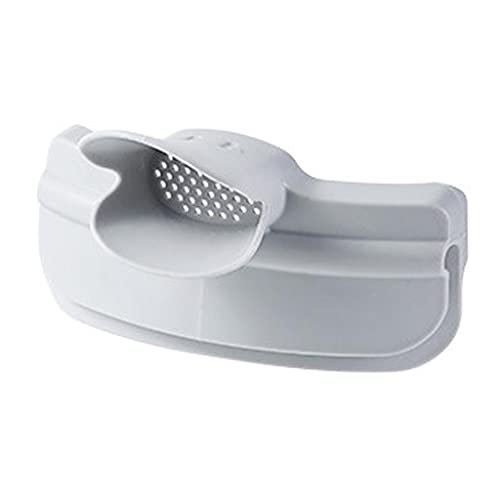 注ぎ口付きスープ漏斗 クリップオン式 丸型 スープ注ぎ口 水ディフレクター キッチン グレー