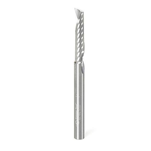Amana Tool - 51497 Metric Solid Carbide CNC Spiral 'O' Single Flute, Plastic Cutting 6 Dia