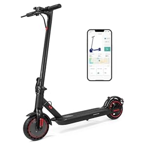 Elektroroller mit Straßenzulassung für Erwachsene, zusammenklappbar, 10,  Ah Akku, Reichweite 25–35 km, App-Anschluss