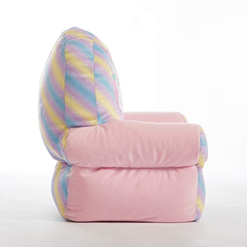 Image of JoJo Siwa Rainbow Plush Structured Bean Bag Chair
