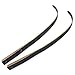 HANDBAIGE HBG Black Hunter Hunting Recurve Bow Limbs Replacements Laminated Fiberglass Bow Limbs with Bamboo Core for 60'' Recurve Bow (20lbs)