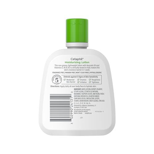 Cetaphil Moisturizing Face & Body Lotion, Sensitive Skin, 4oz, 3ct - image 9