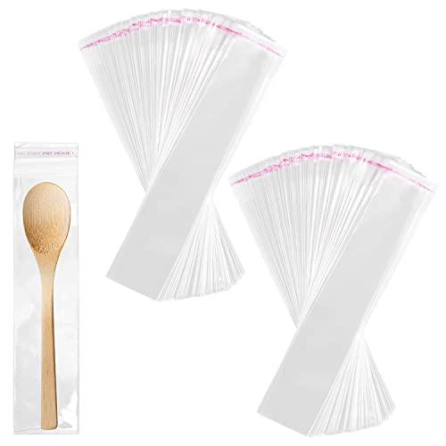 Bolsas De Celofán Autoadhesivas Transparentes - 200 Unidades De 5 X 15 Cm - Cierre Adhesivo De 50 M - Para Dulces Y Llaveros Bolsas De Celofán Autoadhesivas Transparentes - 200 Unidades De 5 X 15 Cm - Cierre Adhesivo De 50 M - Para Dulces Y Llaveros