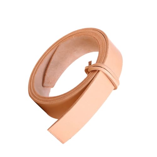 SOESFOUFU Cinturón Agujeros para Ajustar Beige de Bricolaje de Cuero Sintético Estilo Vintage y Corte Libre de Longitud para Hombres y Mujeres Adecuado para Manualidades