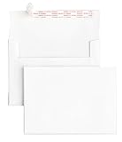 Fine Impressions 250-Count Bright White Square Flap Premium Self-Sealing Envelopes for Invitations/Greeting Cards/Announcements, Size A7 (5.25" x 7.25") (RRSA7WFS)