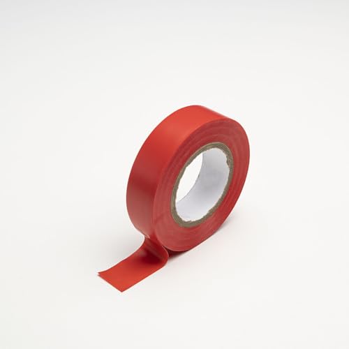 Image of Electrical Tape - 4 Rolls Red Electric Tape, 3 /4 Inch by 32 Feet, Professional Insulating PVC, Voltage Level 600V Dustproof, Adhesive for General Home Vehicle Auto Car Power Circuit Wiring