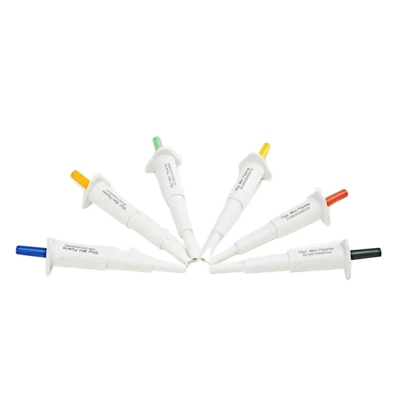 Mini Pipette Manual Single-Channel Micro Pipettor Fixed Volumn Pette Pointing Dispensing Sampler 10~200ul 6/PK