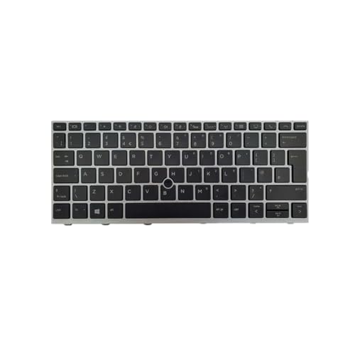 Teclado HP EliteBook 830 G6 con pulsación suave y silenciosa Layout UK English color negro