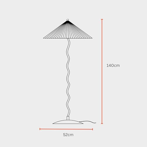 Image of FIG Living Wavy Floor Lamp (Olive Green) | 140 cm Tall Handpleated Lampshade with Sturdy Metal Base | Best for Home Decor, Living Room, Cafe & Restaurant | Minimalist Style Standing Lamp | (No Bulb)