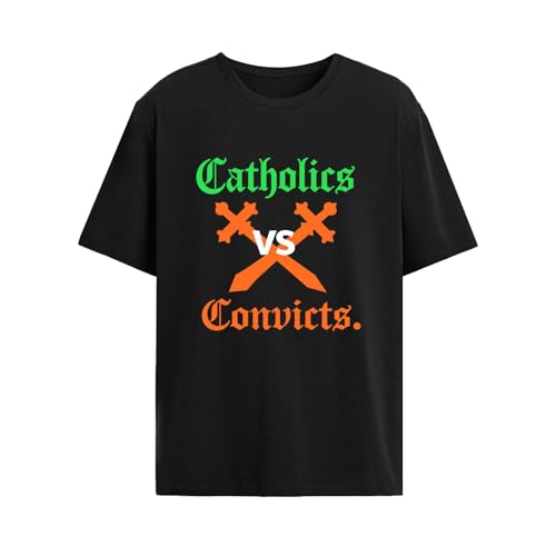 Catholics vs Convicts t-Shirts Mens Funny