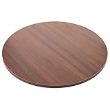 Optimisé pour petits espaces : Le plateau rond en bois de 16,7 pouces s'adapte parfaitement aux zones restreintes, idéal comme table à manger ou table basse en bois dans appartements, offrant un usage fonctionnel sans encombrement