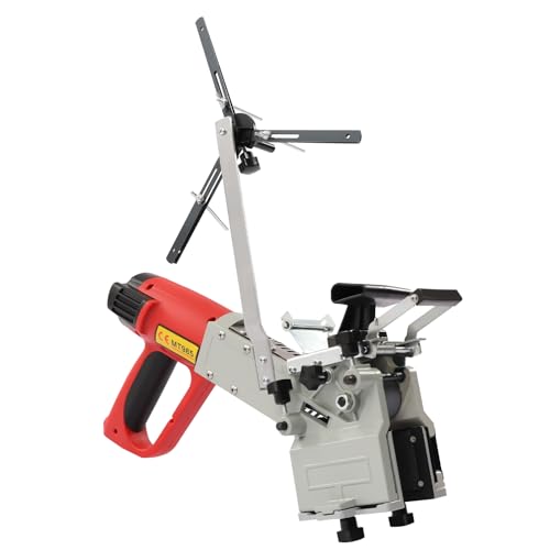 Plaqueuse de chants portable 2000 W, courbe, bords droits, machine à ruban 330-540 ℃ pour le travail du bois 220 V
