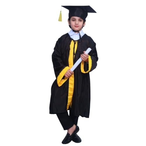 Image of Kaku Fancy Dresses Graduation Gown With Hat & Stole /Scarf | Degree Costume For Convocation Dress For Boys & Girls