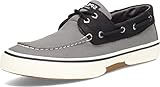 Sperry Men's, Halyard Boat Shoe Grey Black White 11.5 M