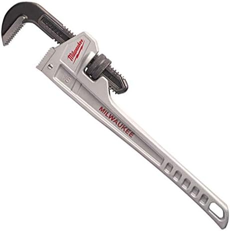 Milwaukee 48 22 7218 18-Inch Aluminium Pipe Wrench - Red/Black/Silver