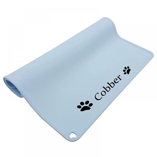 Tapis de gamelle imperméable et absorbant napperon lavable sur mesure pour nourriture chat - 2
