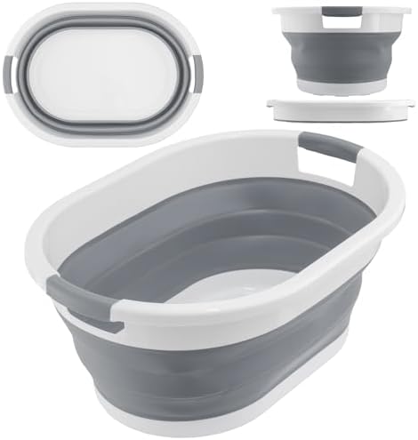 Cesto Plegable de Colada Silicona con Asas | Capacidad 24 litros ...