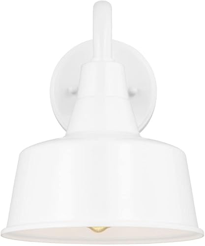 Generation Lighting Barn Light-1 linterna de pared pequeña para exteriores en estilo tradicional, 8 pulgadas de ancho por 10 pulgadas de alto,