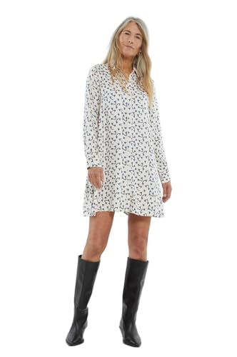 Robe chemise courte imprimé cœur aux finitions soignées Compania Fantastica