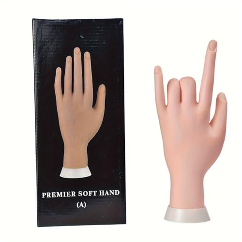 1pc Flexible Mannequin Hand For Nail Training And Manicure Practice