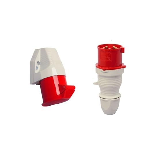 Prise et prise industrielles 32A IP triphasé 400V avec isolation renforcée antipoussière