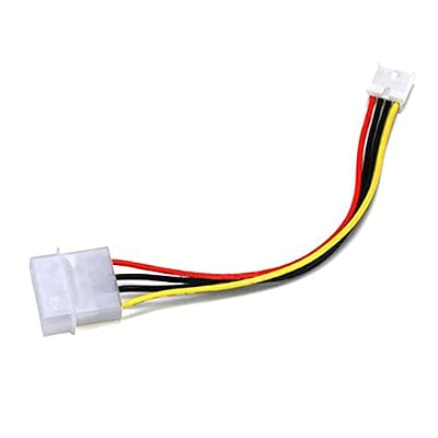 IDE Molex Large LP4 4Pin Power Supply to Floppy Drives Small SP4 4-pin Adapter Converter Power Cord Cord Compatible with Floppy Drive